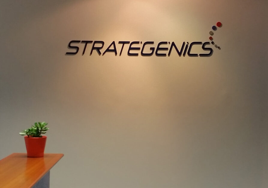 Strategenics Brisbane office signage