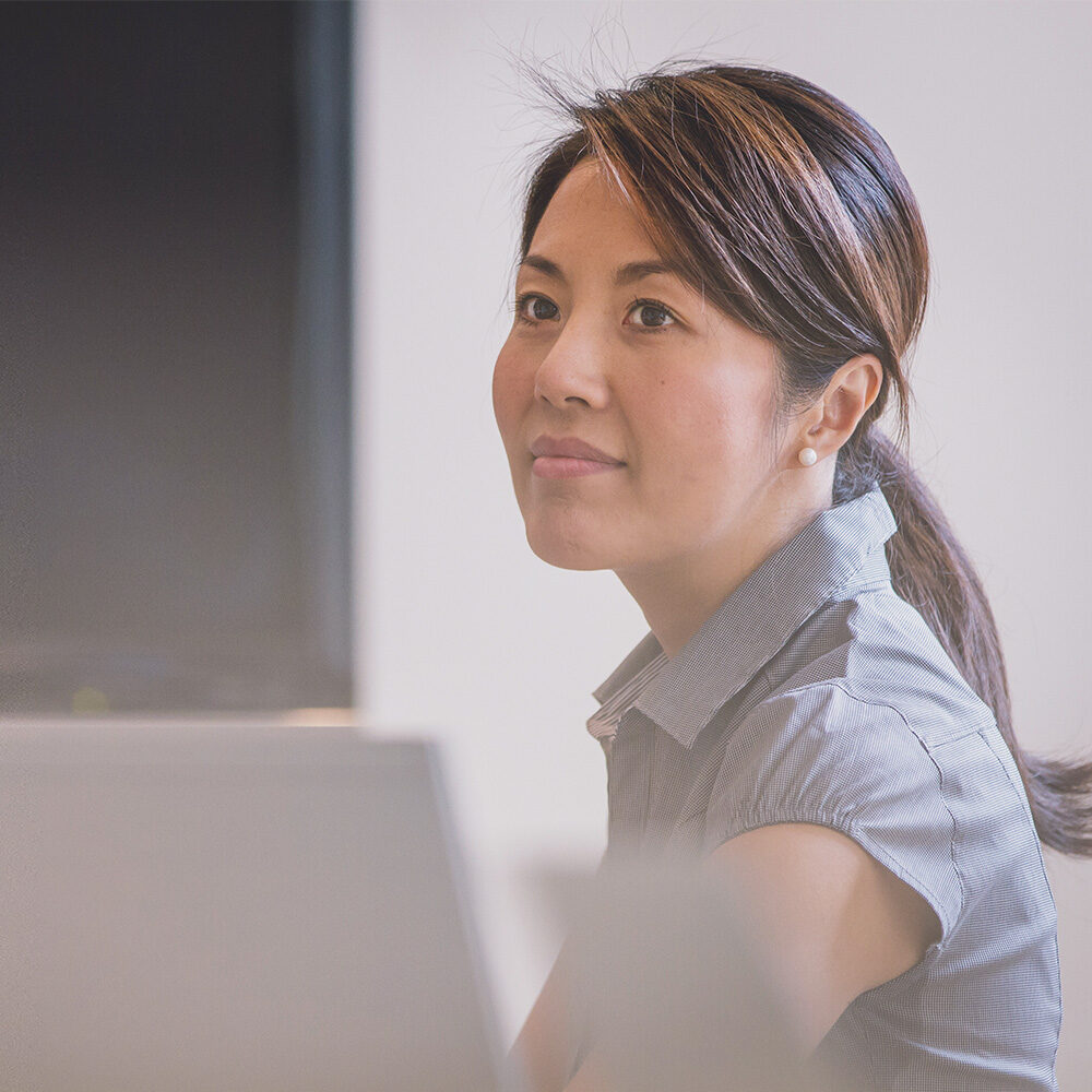 asian woman at work